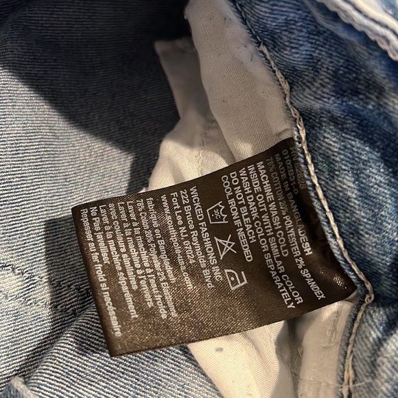 South Pole Classic Stonewashed distressed blue jean super stylish stretch shorts - Picture 8 of 8